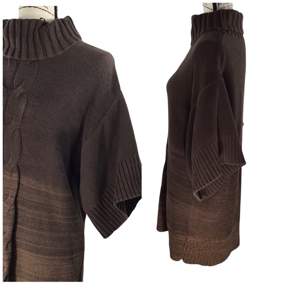 STYLE & CO. - Knitted Turtleneck Short Sleeve Sweater Dress - XL - Picture 2 of 14